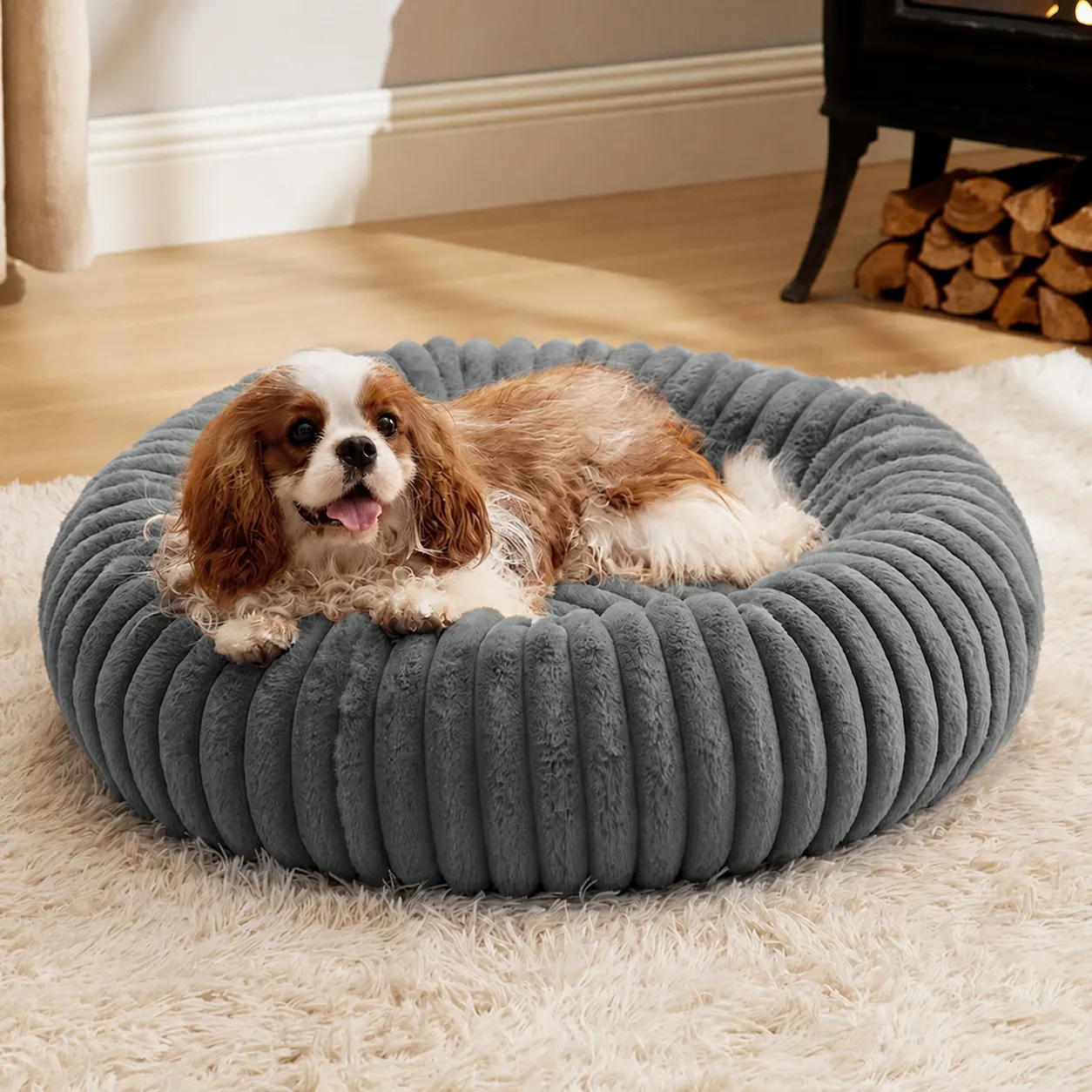 Washable Donut Pet Bed for Cats & Dogs with Small to Large Sizes to Choose - Image 4
