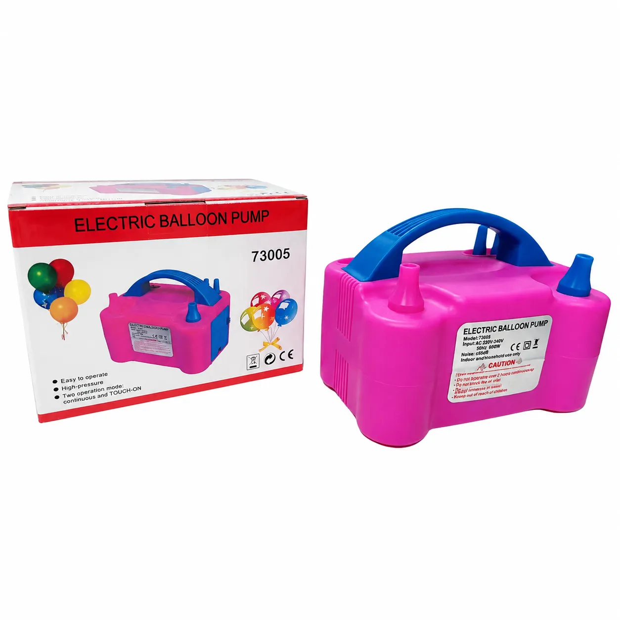 Dual Nozzle Electric Balloon Air Pump for Birthday & Party Decorations - Image 4