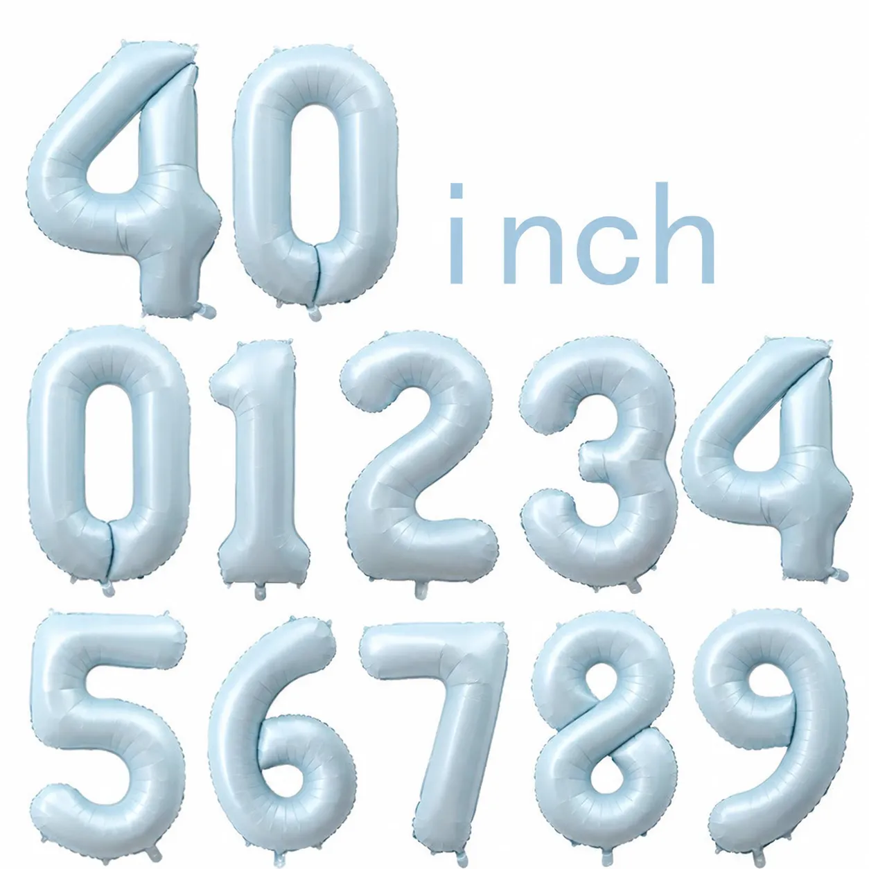 40-Inch Number 0 Foil Balloon for Birthday Party Decorations - Image 4