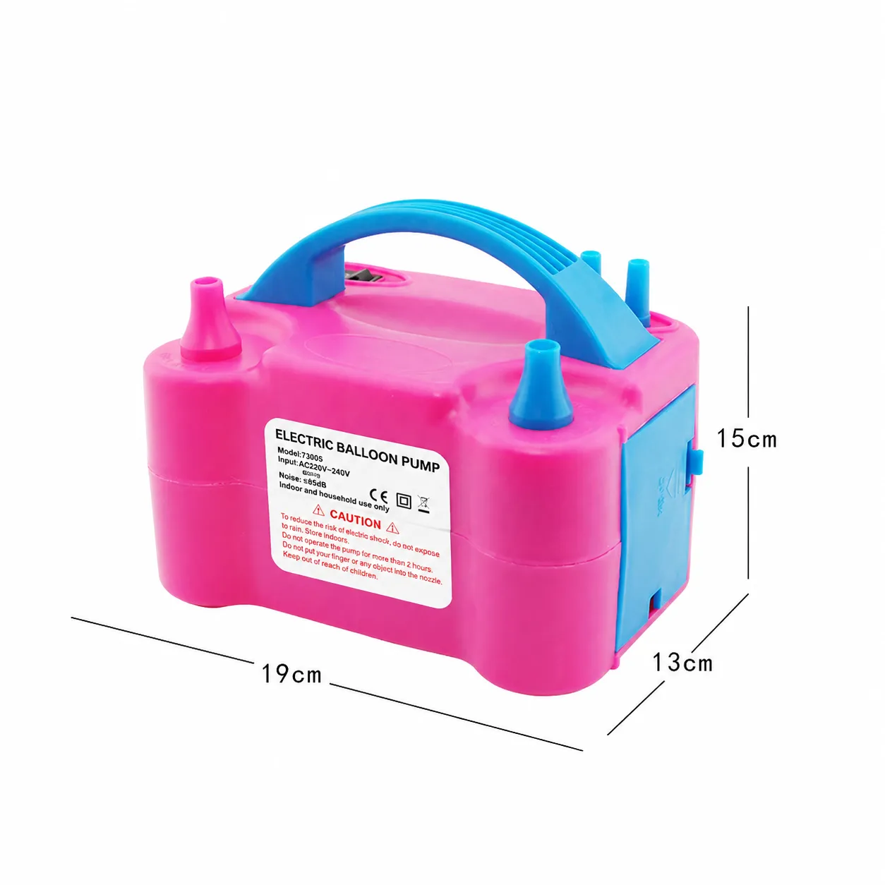 Dual Nozzle Electric Balloon Air Pump for Birthday & Party Decorations - Image 3