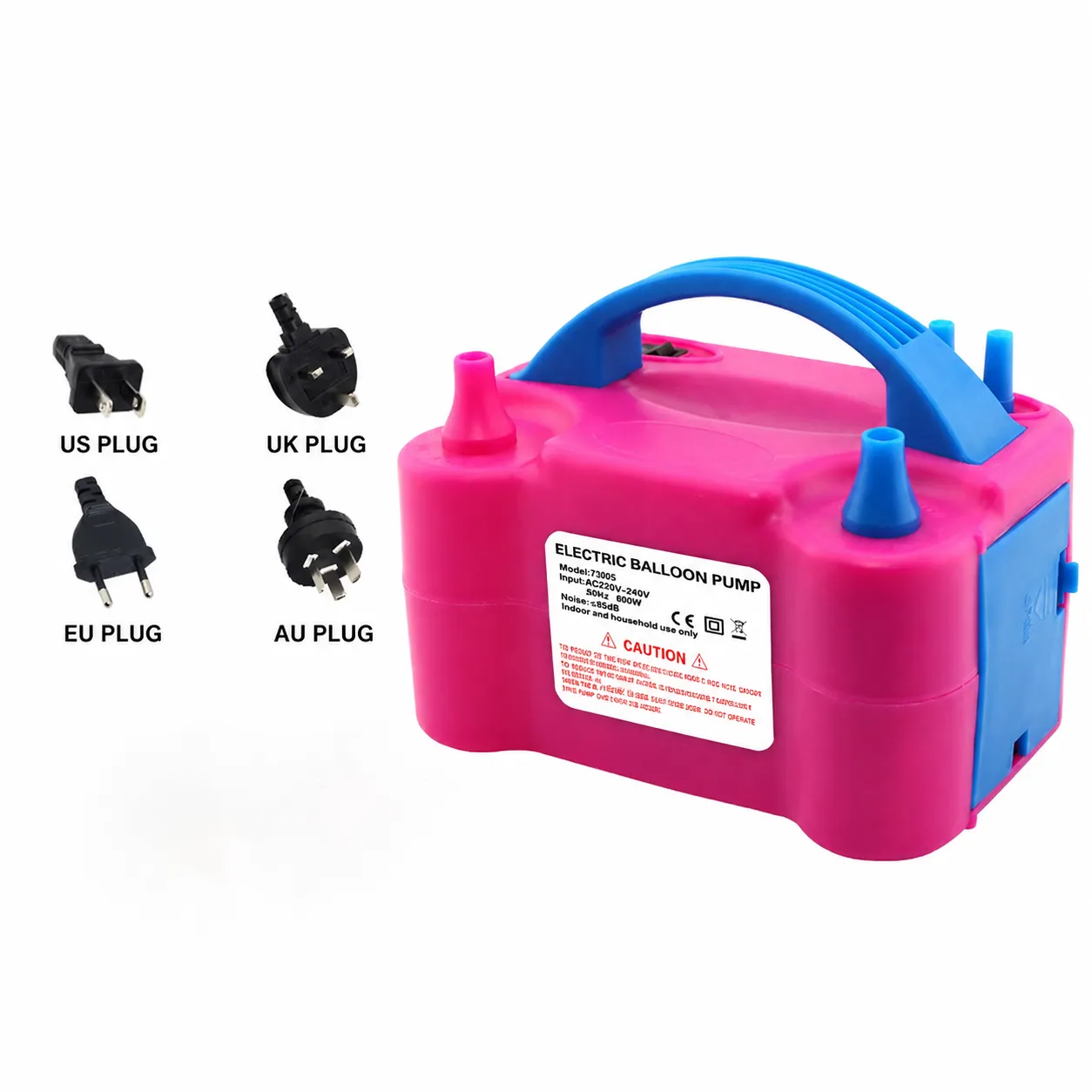 Dual Nozzle Electric Balloon Air Pump for Birthday & Party Decorations - Image 2