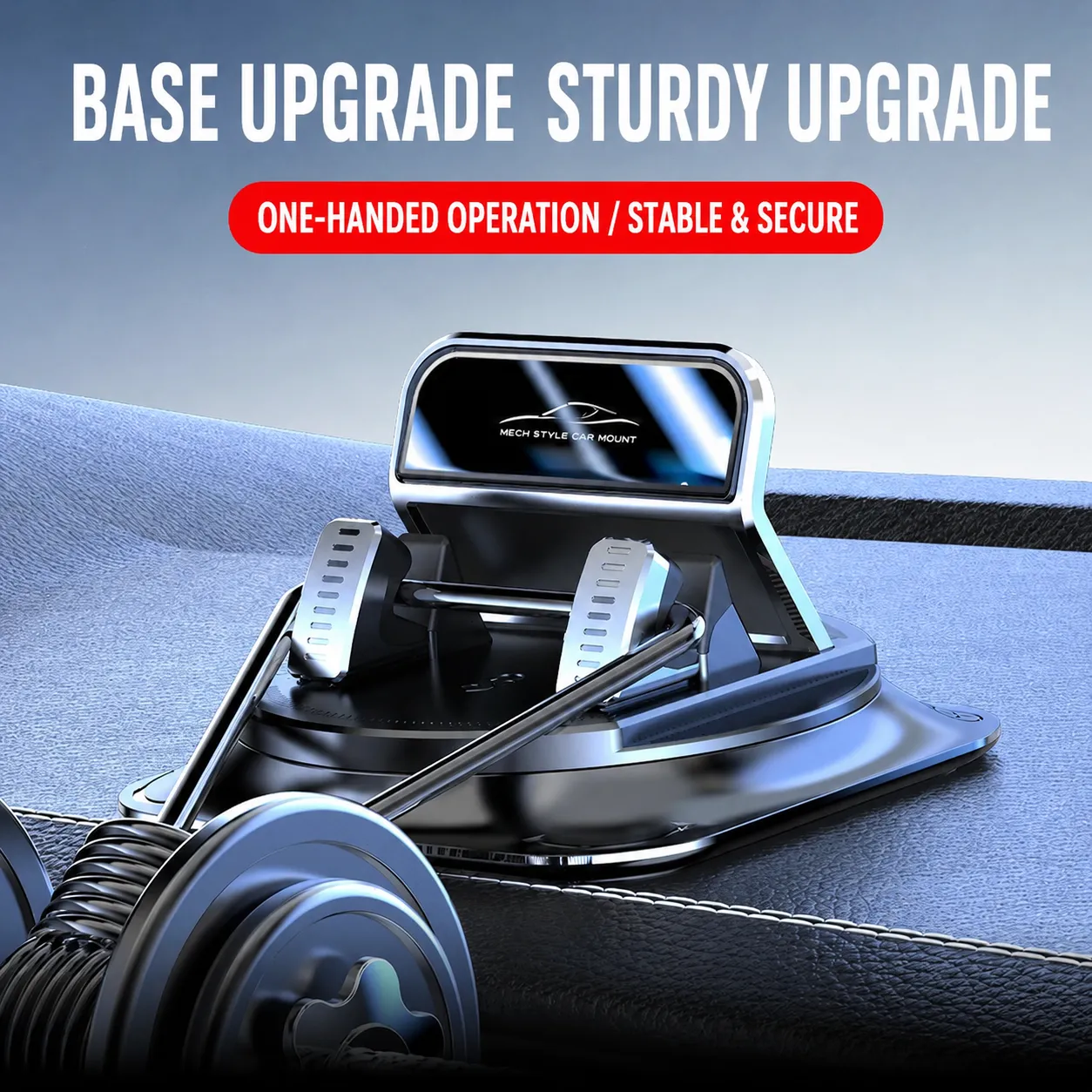 Central Control Dashboard Car Phone Holder 360-Degree Rotating Adhesive Suction Cup For Car and Home Navigation Support - Image 5