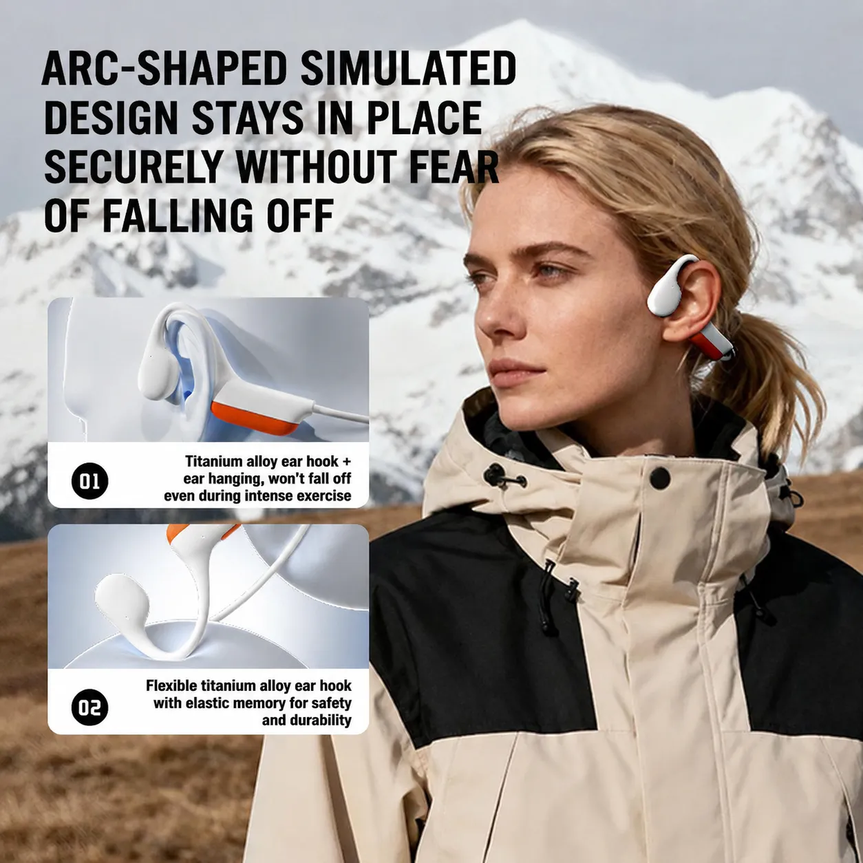 Open-Ear Bluetooth Sports Headphones for Running, Gym & Outdoor Workouts - Image 3