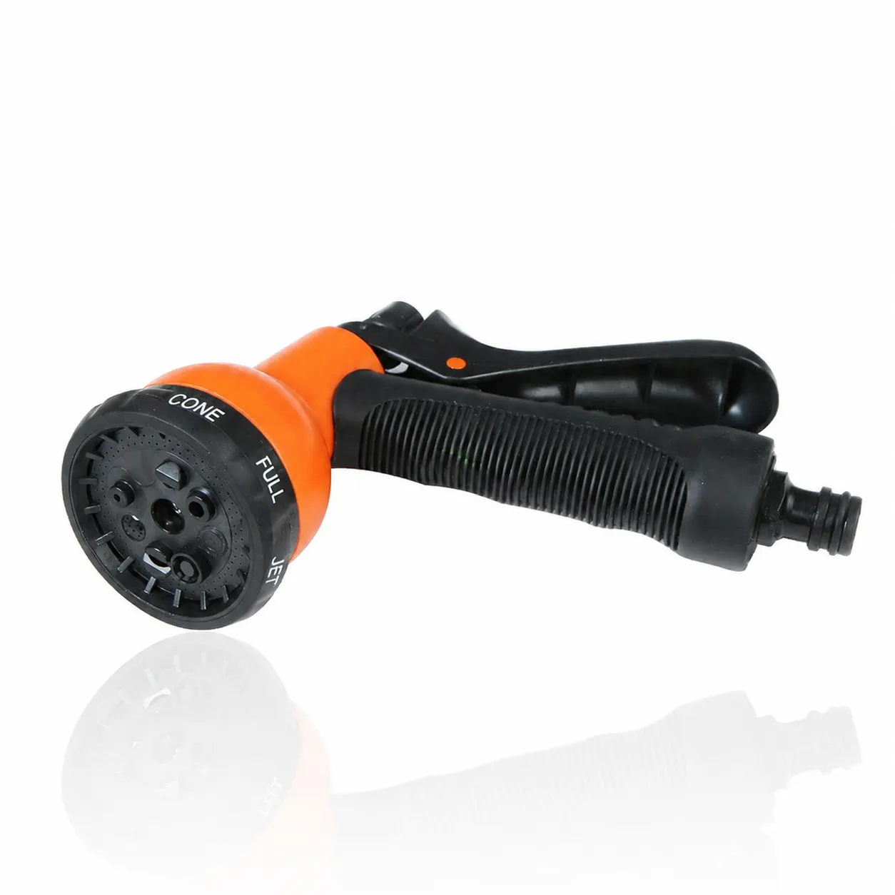 8-Function Rubber-Coated Adjustable Spray Garden Hose Nozzle, Multifunctional High-Pressure Water Gun For Home, Car Washing Spray Gun - Image 2