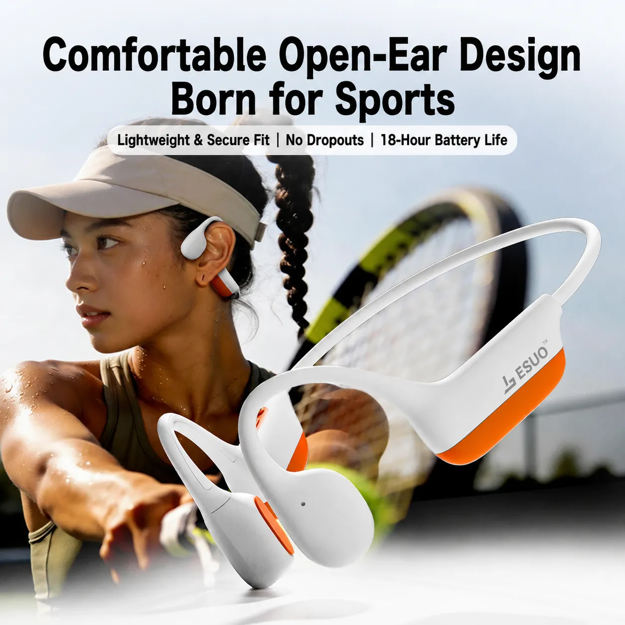 Open-Ear Bluetooth Sports Headphones for Running, Gym & Outdoor Workouts - Image 2