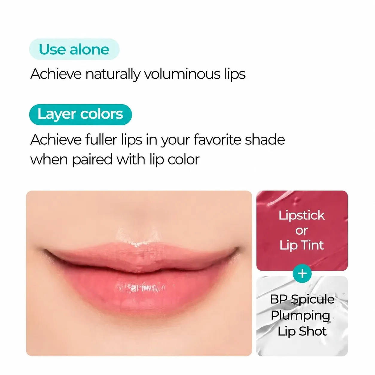 Dr.M* BP Spicule Plumping Lip Shot Maxi – Microneedle Lip Plumper for Fuller Lips & Smooth Texture, Hyaluronic Acid & Peptides for Volume & Fine Line Care, Korean Lip Treatment - Image 4