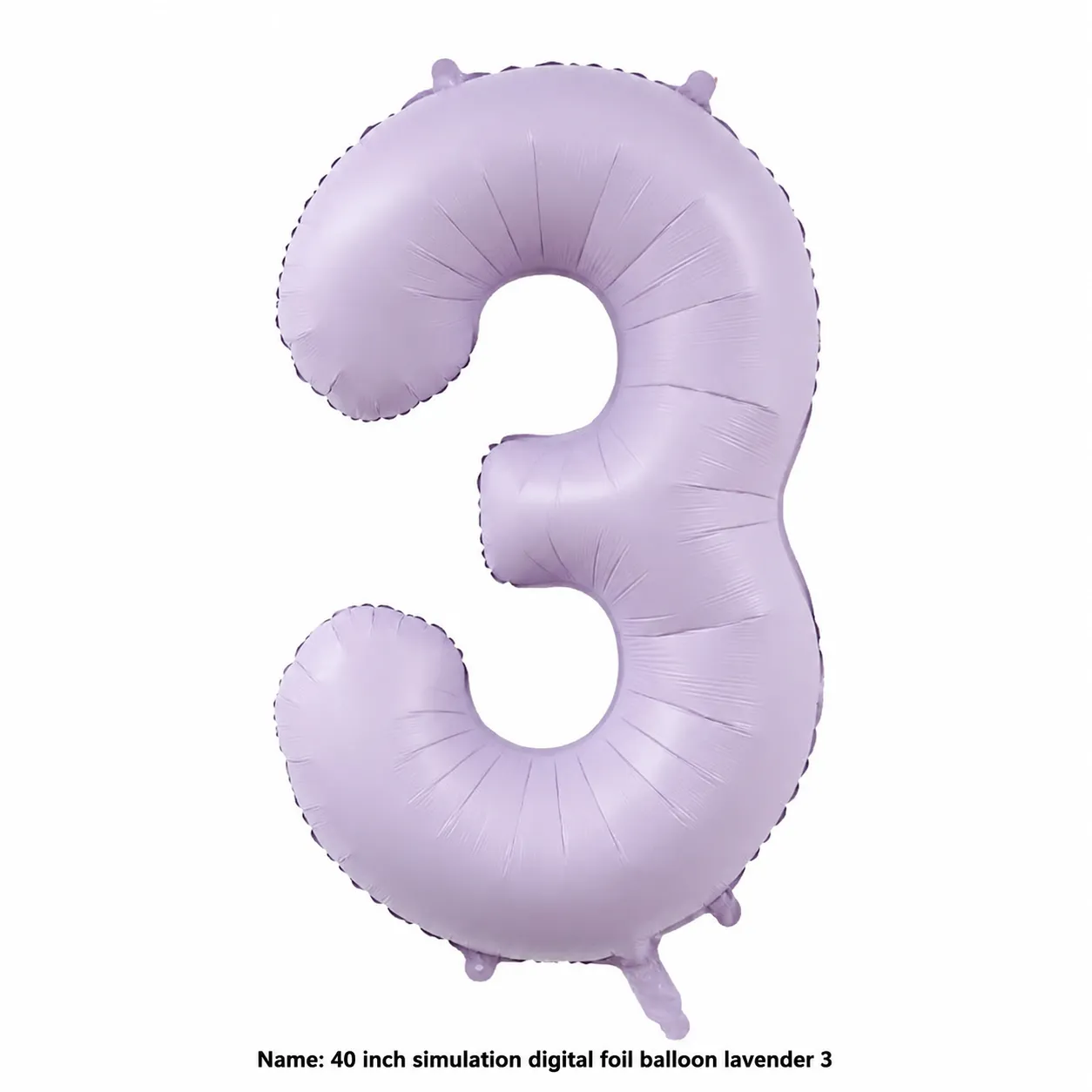 40 inch Purple Number 3