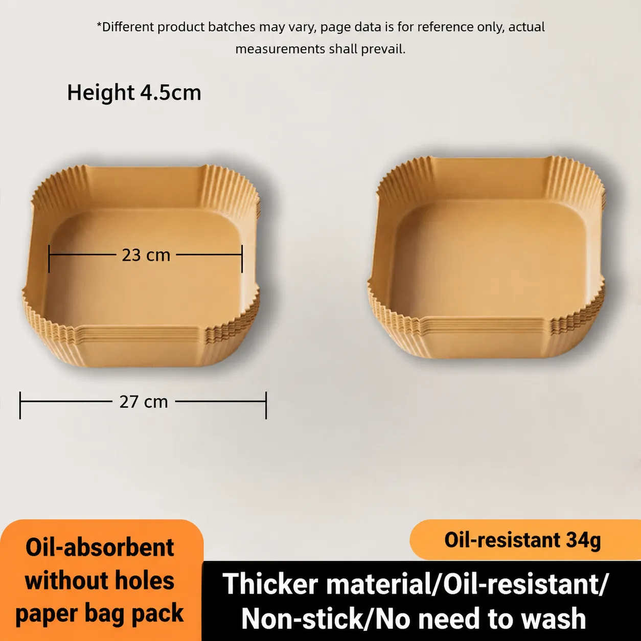 Square - 9*1.8 inch