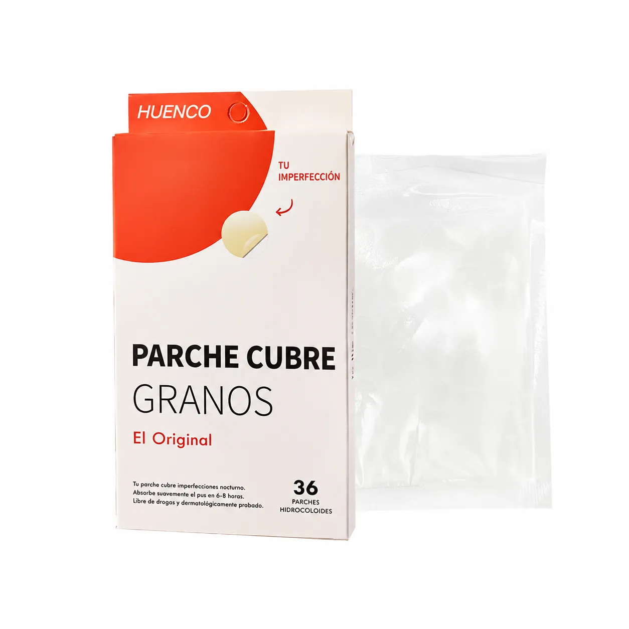parches para el acné, 36 unidades por caja, hidrocoloide invisible para eliminar el acné sin dejar marcas y calmar la piel, fabricante de origen. - Image 4