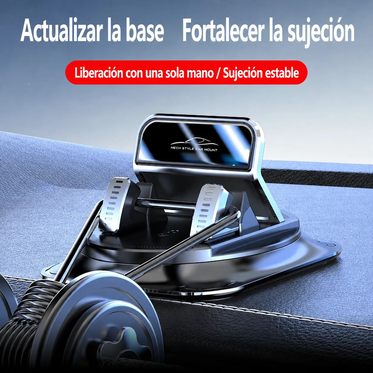 Soporte para teléfono móvil para salpicadero central de automóvil 2026, rotación de 360 grados, adhesivo con ventosa, soporte de navegación para coche y uso doméstico. - Image 3