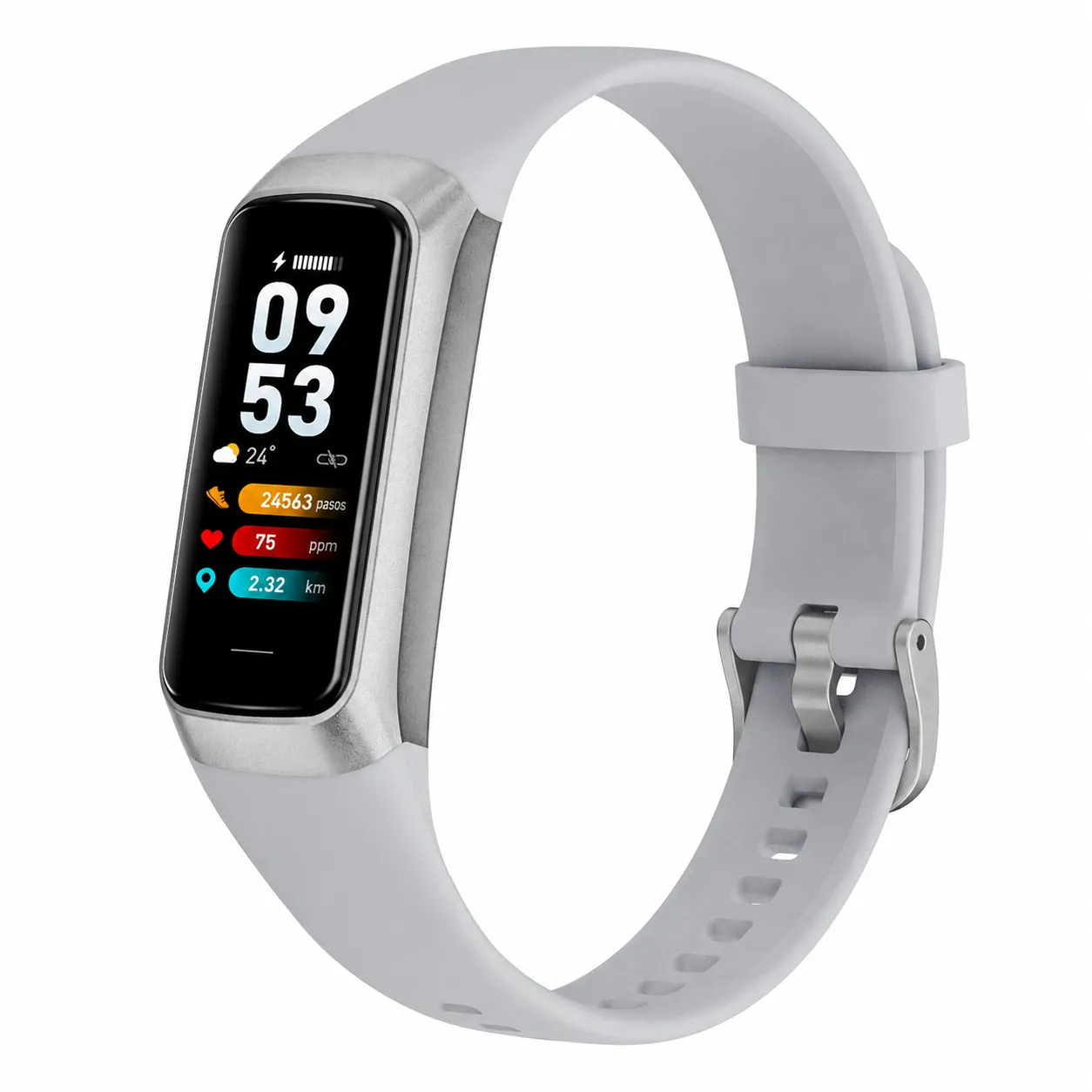 Pulsera inteligente C60 para uso versión europea, monitoreo de salud deportiva, oxígeno en sangre, frecuencia cardíaca, pantalla TFT, larga duración de batería. - Image 2