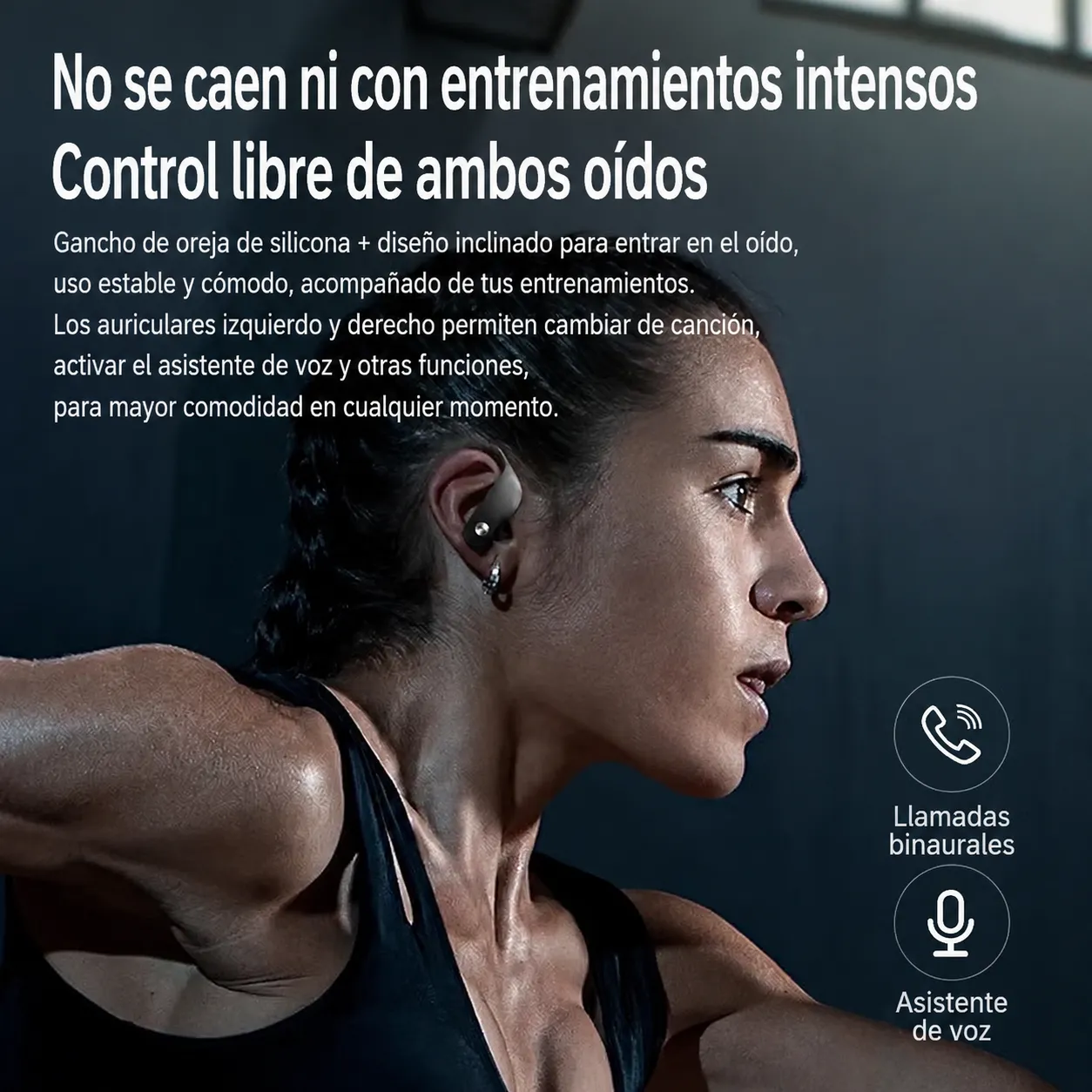 Auriculares inalámbricos Bluetooth T16TWS con pantalla digital de triple indicador, ultra larga duración de batería, diseño colgante para la oreja, ideales para deportes y juegos. - Image 2