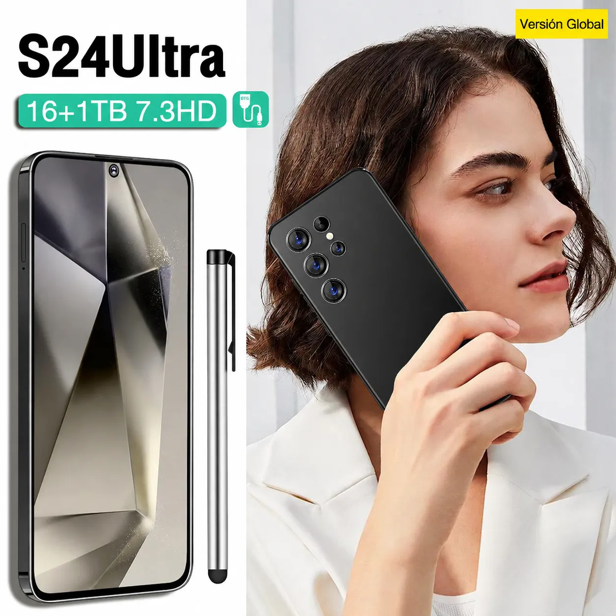 S24Ultra de venta transfronteriza, disponible en stock, pantalla HD de 6.8 pulgadas, gran memoria, teléfono inteligente Android 5G, envíos para comercio exterior. - Image 4