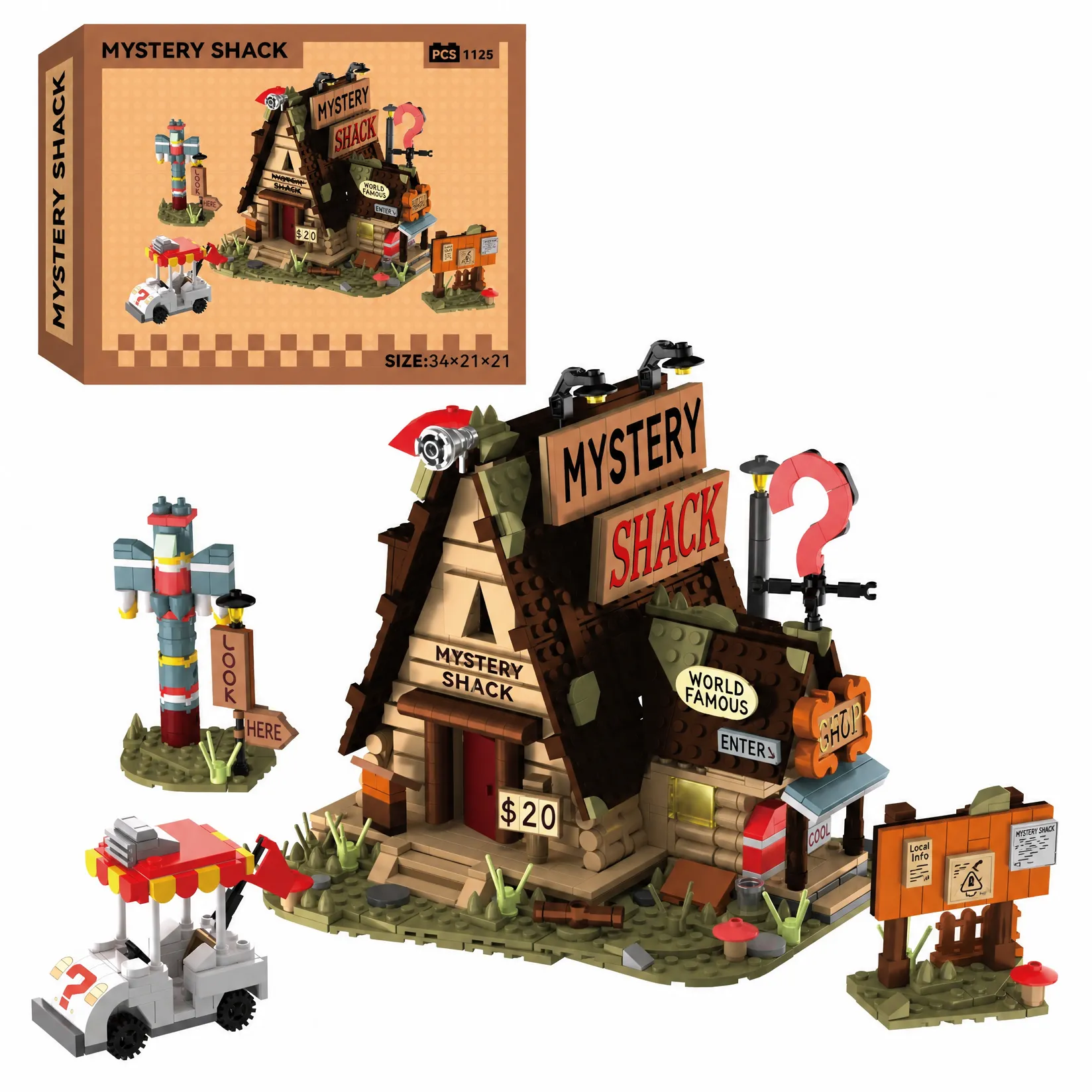 Strange and mysterious cottage town architectural model - Image 5