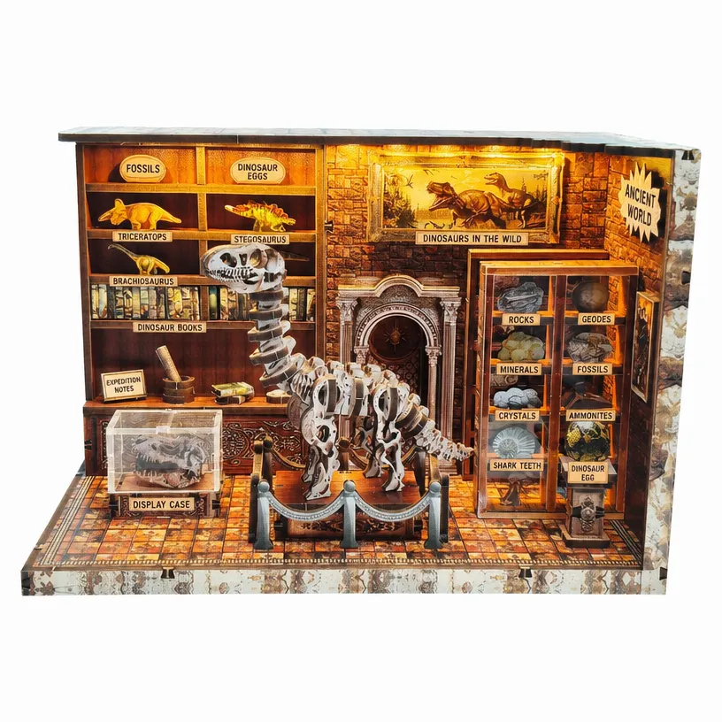 Dinosaur Research Institute DIY Cabin Handmade Assembly Toy - Image 5