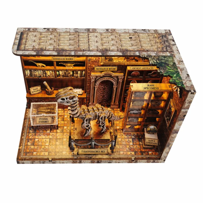 Dinosaur Research Institute DIY Cabin Handmade Assembly Toy - Image 3